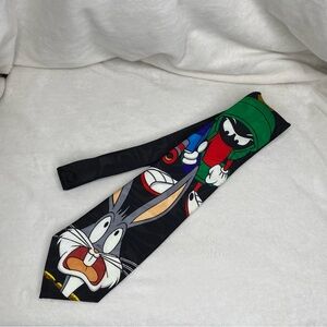 Looney Tunes Mania Vintage Bugs Bunny Marvin the Martian Neck Tie